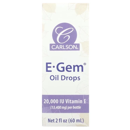 Масло Carlson E-Gem с витамином E, 60 мл