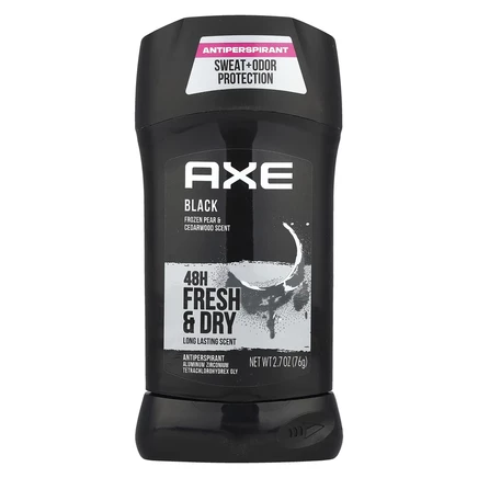 AXE, 48H, антиперспирант против пота, черный, 76 г (2,7 унции)