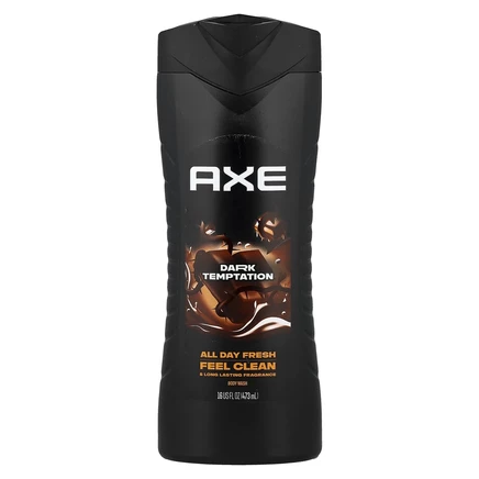 AXE, Гель для душа Dark Temptation, темный шоколад, 473 мл (16 жидк. Унций)