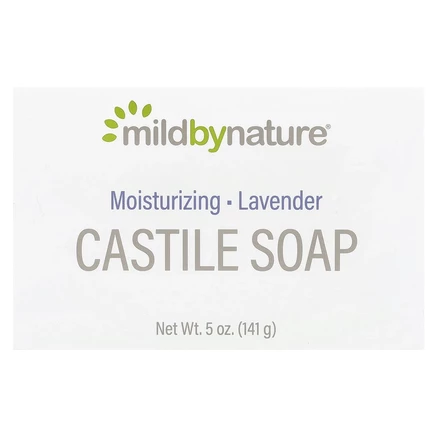Mild By Nature, кастильское мыло, с ароматом лаванды, 141 г (5 унций)