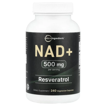 Micro Ingredients, NAD+, 240 вегетарианских капсул