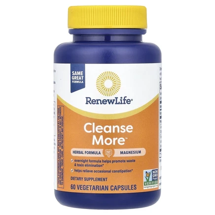 Renew Life, Cleanse More, 60 растительных капсул