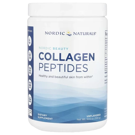 Nordic Naturals, Nordic Beauty, пептиды коллагена, без добавок, 300 г (10,6 унции)