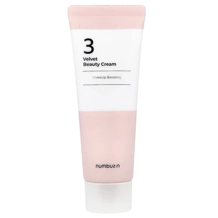 Numbuzin, Velvet Beauty Cream, крем для улучшения макияжа, № 3, 60 мл (2,02 жидк. Унции)