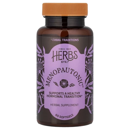 Herbs Etc., Menopautonic ™, 60 мягких таблеток