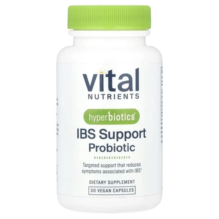 Hyperbiotics, Pro-IBS Support, 30 млрд КОЕ, 30 вегетарианских капсул