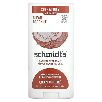 Schmidt's, Натуральный дезодорант, чистый кокос, 75 г (2,65 унции)