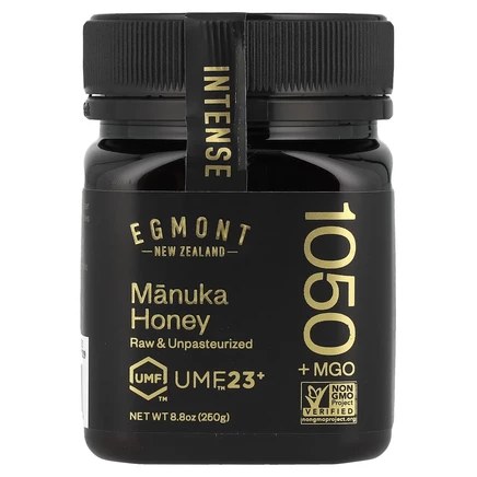 Egmont Honey, Мед манука, 1050 MGO +, UMF ™ 23+, 250 г (8,8 унции)