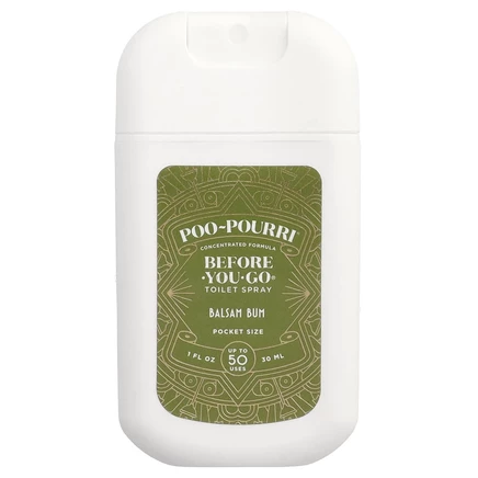 Poo-Pourri, Before-You-Go, спрей-освежитель для туалета, бальзам для ягодиц, 30 мл (1 жидк. унция)