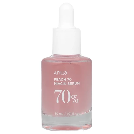 Anua, Персиковая сыворотка с 70% ниацином, 30 мл (1,01 жидк. Унции)