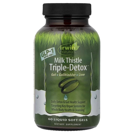 Irwin Naturals, Milk ThistleTriple-Detox™, 60 желатиновых капсул
