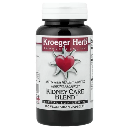 Kroeger Herb Co, Смесь для ухода за почками, 100 вегетарианских капсул