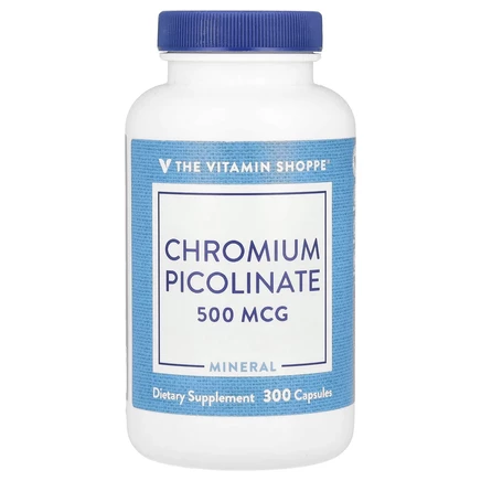The Vitamin Shoppe, Пиколинат хрома, 500 мкг, 300 капсул