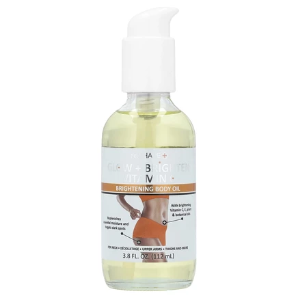 Reshape Plus, Glow + Brightening Vitamin C, осветляющее масло для тела, 112 мл (3,8 жидк. унц.)