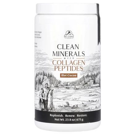 Mt. Capra, Clean Minerals с пептидами коллагена, горячее какао, 675 г (23,8 унции)