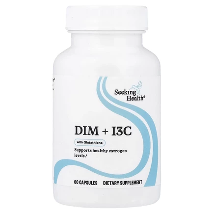 Seeking Health, DIM + I3C с PQQ, 60 вегетарианских капсул