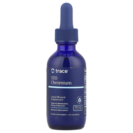 Trace Minerals ®, Ионный хром, 550 мкг, 59 мл (2 жидкие унции)