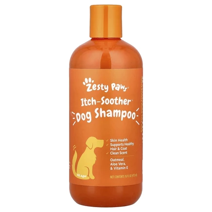 Zesty Paws, шампунь для устранения зуда, для собак любого возраста, 16 жидк. унций