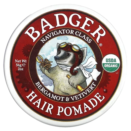 Badger, Organic, помада для волос, класс Navigator, 56 г (2 унции)