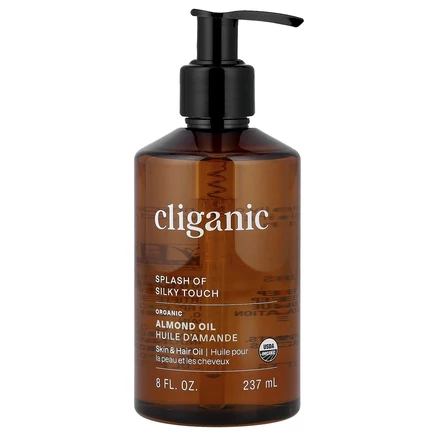 Cliganic, органическое миндальное масло, 240 мл (8 жидк. унций)