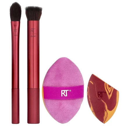 Real Techniques, Merry Must-Haves, набор кистей и спонжей, 4 шт.