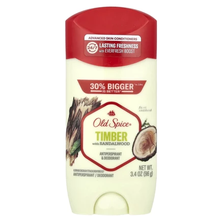 Old Spice, Антиперспирант и дезодорант, древесина с сандаловым деревом, 96 г (3,4 унции)
