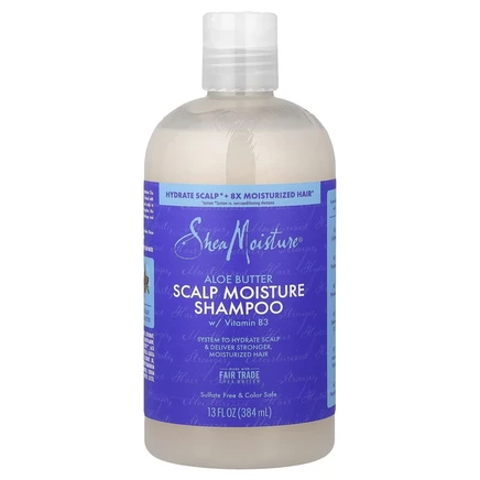 SheaMoisture, Увлажняющий шампунь для кожи головы, масло алоэ, 384 мл (13 жидк. Унций)