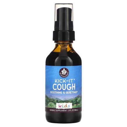 WishGarden Herbs, Kick-It, средство от кашля для детей, успокаивающее и тихое, 59 мл (2 жидк. унции)
