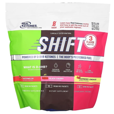Real Ketones, Shift, набор разных вкусов, 30 пакетиков