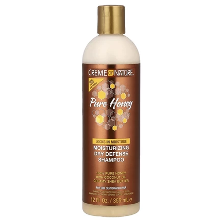 Creme Of Nature, Pure Honey, увлажняющий шампунь для защиты от сухости, для сухих и обезвоженных волос, 355 мл (12 жидк. Унций)