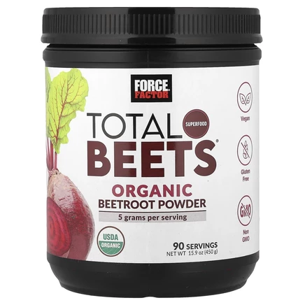Force Factor, Total Beets, органический порошок из свеклы, 450 г (15,9 унции)