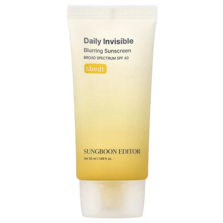 Sungboon Editor, Daily Invisib, солнцезащитное средство, для защиты лица, SPF 40, 50 мл (1,69 жидк. унции)