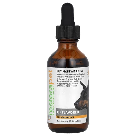 RestoraPet, Ultimate Wellness, для собак и кошек, без ароматизаторов, 60 мл (2 жидк. унции)