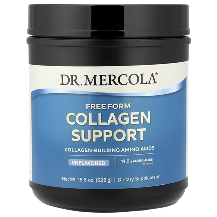 Dr. Mercola, добавка с коллагеном в свободной форме, без добавок, 528 г (18,6 унции)