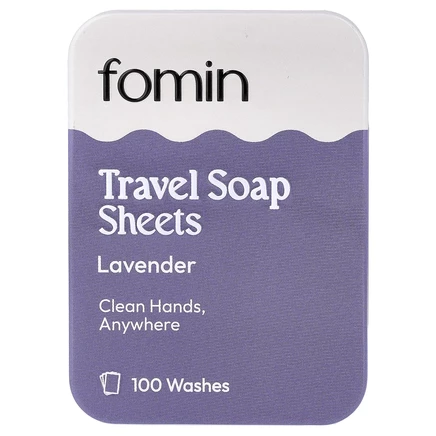 fomin, мыло для путешествий, лаванда, 100 шт., 44 г (1,55 унции)