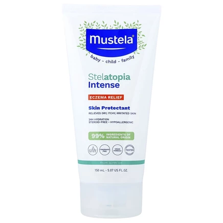 Mustela, Stelatopia Intense, средство от экземы, средство для защиты кожи, без отдушек, 150 мл (5,07 жидк. Унции)