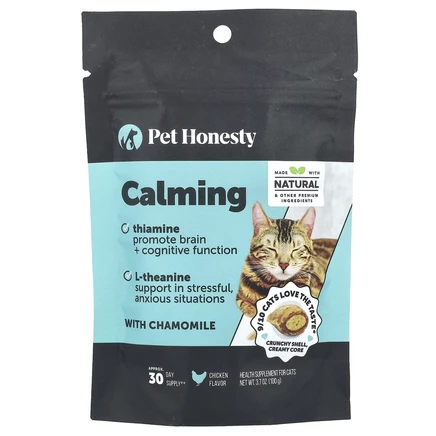 Pet Honesty, Успокаивающий, для кошек, с курицей, 100 г (3,7 унции)