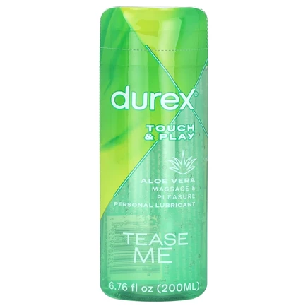 Durex, Touch & Play, смазка для личной гигиены, алоэ вера, 200 мл (6,76 жидк. унции)