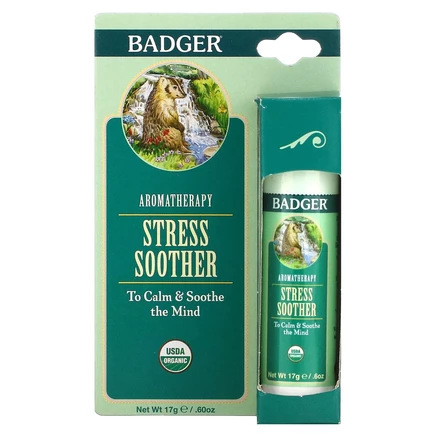 Badger, Aromatherapy, успокаивающее средство, мандарин и розмарин, 17 г (0,60 унции)