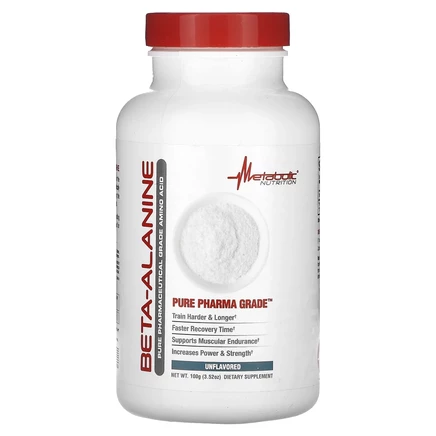 Metabolic Nutrition, Бета-аланин, без добавок, 100 г (3,52 унции)