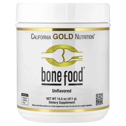 California Gold Nutrition, Bone Food, добавка для поддержки здоровья костей и суставов, 411 г (14,50 унции)