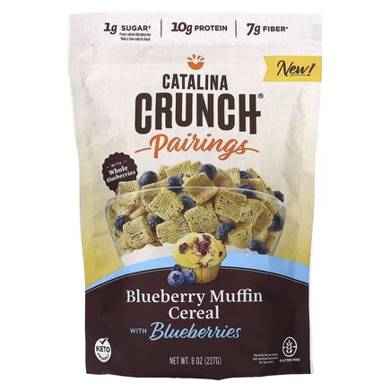 Catalina Crunch, Pairings, злаки для кексов с голубикой, с голубикой, 227 г (8 унций)