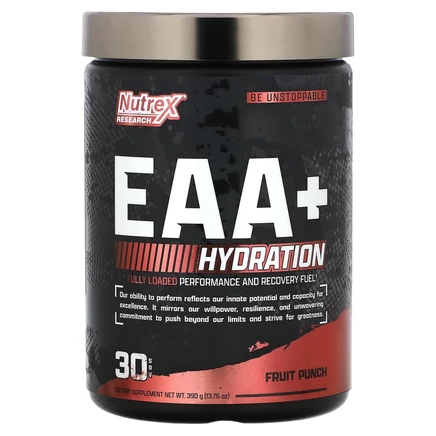 Аминокислоты Nutrex Research EAA+, фруктовый пунш, 390 г