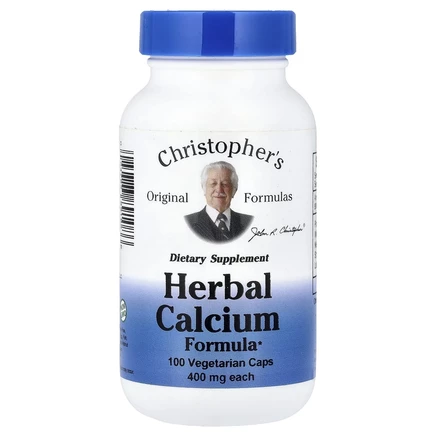 Christopher's Original Formulas, Травяная формула с кальцием, 375 мг, 100 вегетарианских капсул