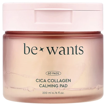 Bewants, Cica Collagen Calming Pad, 60 подушечек, 200 мл (6,76 жидк. Унции)