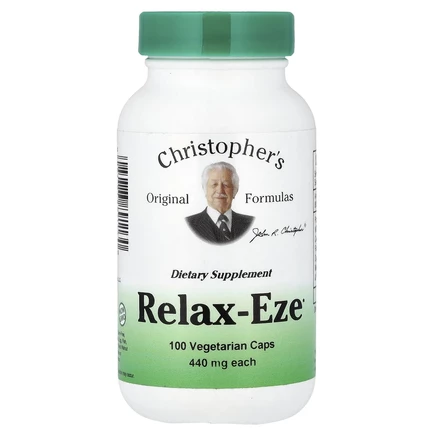 Christopher's Original Formulas, Relax-Eze, 440 мг, 100 вегетарианских капсул