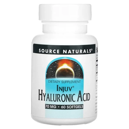 Source Naturals, Injuv, гиалуроновая кислота, 70 мг, 60 мягких таблеток