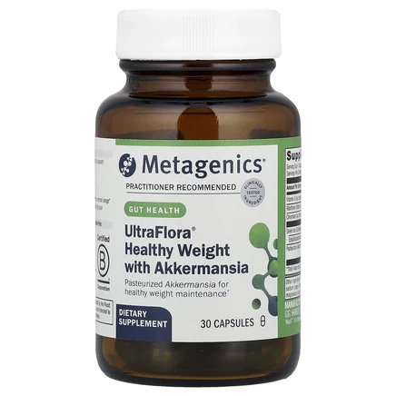 Metagenics, UltraFlora® Healthy Weight с Akkermansia, 30 капсул