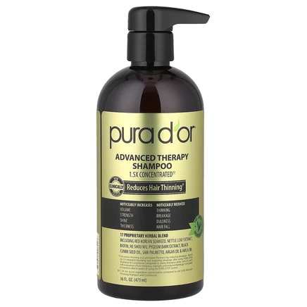 Pura D'or, Advanced Therapy, шампунь, 473 мл (16 жидк. Унций)