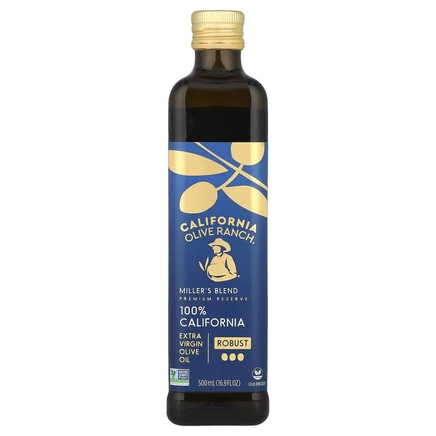 California Olive Ranch, Miller's Blend, нерафинированное оливковое масло высшего качества, 100% сырья из Калифорнии, 500 мл (16,9 жидк. унции)